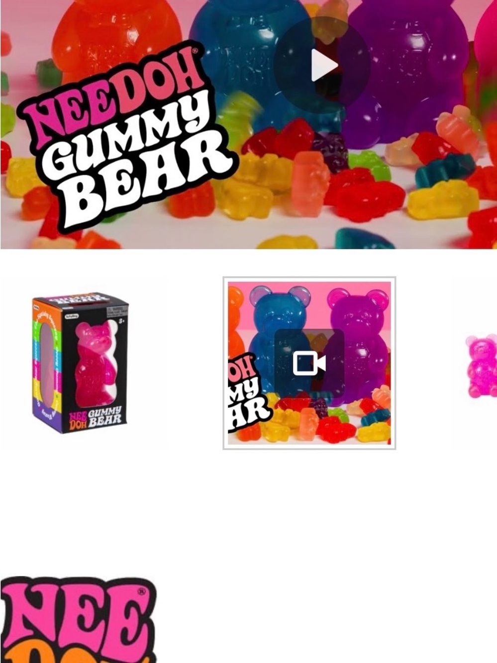 NeedoH Gummy Bear purple new authentic